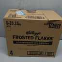 Kellogg's Frosted Flakes Breakfast Cereal, Kids Cereal, Family Breakfast, Family Size, Strawberry Milkshake (6 Boxes) (EXP 06/10/26)