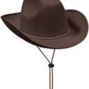Beistle Felt Cowboy Hats  Western Headwear Birthday, Photo Booth & Halloween Costume Accessories (One Size)