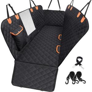 Dog Car Seat Cover for Back Seat 600D Scratchproof Nonslip Durable Waterproof Cars Pet Backseat Covers with Mesh Window Dogs Hammock for CarSUV, Truck (54" W x 58" L) (Standard)