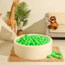 Realhaha Larger Plastic Balls for Ball Pit, Play Pin Balls for Toddlers Kid Ball Pits & Accessories for Bounce House,2.76 inches,50 100 pcs