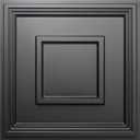 STICKGOO Black Drop Ceiling Tile 2ft x 2ft, Ceiling Panel High-Grade PVC Coverings 24 x 24in - 12 Pack Cover 48 Sq. Ft