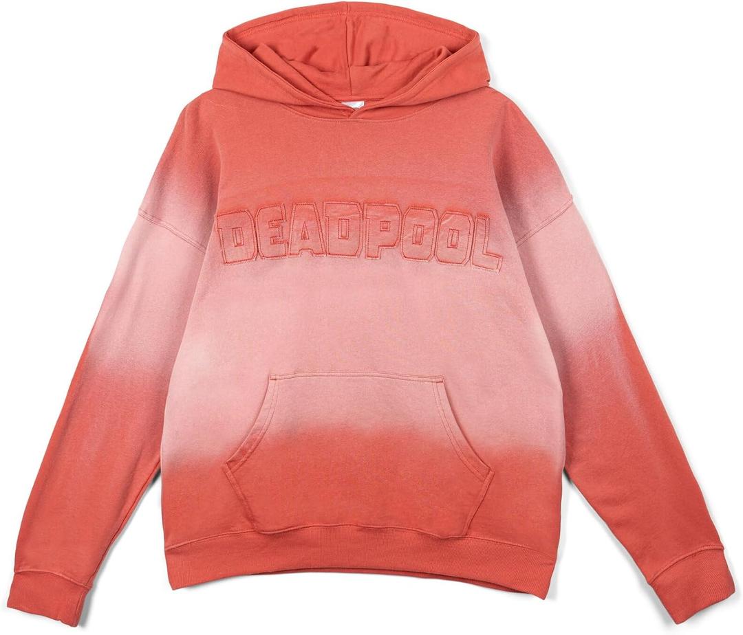 Marvel Adult Men or Women Fleece Pullover Hoodie (Red)