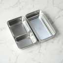 gimmiebox premium stainless steel bento box lunch box with compartments for adults, spoon and fork, leak-proof, easy side locks (Black)