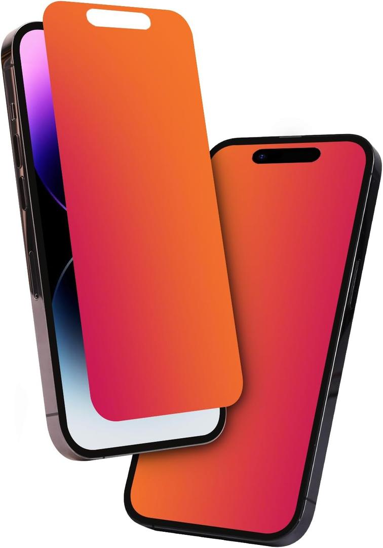 Privacy Screen Protector For Iphone 17 And Iphone 16 Pro (6.3 Inch)- Flexible Film, Gradient Colorful, Anti-Blue Light, Anti-Glare, Filter Screen Ultraviolet