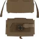 Compact MOLLE Trauma Pouch Quick Release IFAK Medical Pouch for Tactical Airsoft Combat Belt Vest Carrier