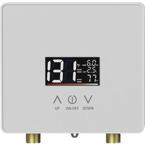 Tankless Water Heater Electric,240V 6000W Under Sink Instant Water Heater with Digital Display Touch Screen On-Demand Water Heater Point Of Use for Kitchen,Bathroom,Laundry,RVs