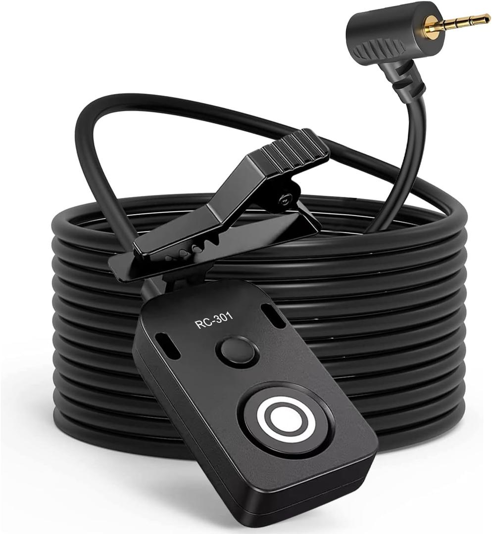 RC301-L1 for Panasonic Remote Camera Small Shutter Release Remote Control 196.8 "Extended Cable Remote Wired Button GH3 GH4 GH5 GH6 S5 S5II G85 G9 GXL S1R -114(RC301-L1 GH 196.8in/5m)