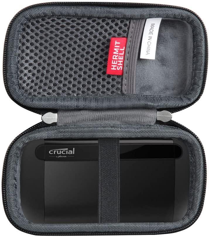 2 x Hermitshell Travel Case for Crucial X8 1TB / 2TB / 4TB /500GB Portable SSD
