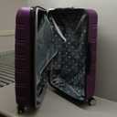 Rockland Melbourne Hardside Expandable Spinner Wheel Luggage, Purple, 2 Piece (20"/28")