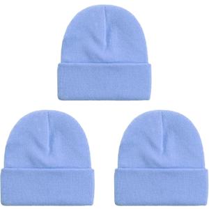 NPQQUAN 3 Packs Unisex Beanie Hats for Men Women Winter Knit Beanies (One Size)