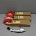 Exterior White Door Handle,Front Left Passenger Side, Compatible with BMW 518d 525d 528i 530d 535d 550i Hybrid 5 M5 M6 640i 730d Replace # 51217231931 - White,Front Left