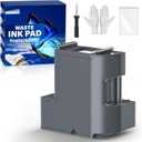 Waste Ink Pad Replacement with Reset Software for Ecotank ET-2850 ET-2760 ET-2750 ET-2700 ET2850 ET2760 ET2750 ET2700 2850 2760 2750 2700 Printer, Maintenance Box with Reset Software