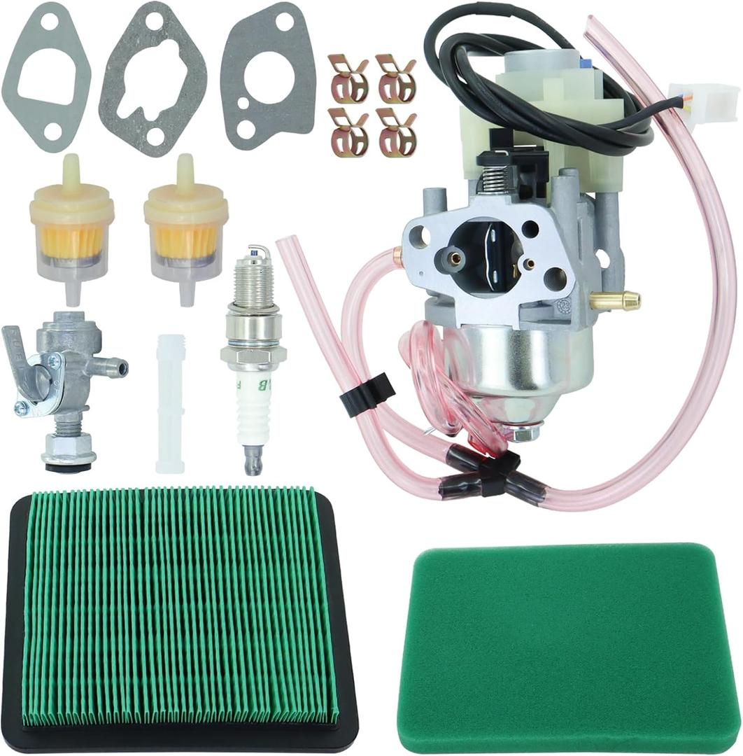 16100-ZL0-D65 Carb Fits for Honda EU3000I EU3000IS Carburetor for Predator 3500 Watts Inverter Generator 63584 Replaces for 16100-Z0V-D12 16100-ZL0-D62 16100ZL0D64 with Spark plug Filter