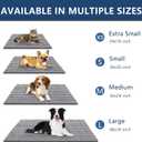 Smiry Dog Door Mat for Muddy Paws 47x24, Extra Soft Absorbent Chenille Doormat, Trap Moisture and Dirt, Non-Slip Machine Washable Front Door Mat for Indoor Entrance Inside Floor, Grey