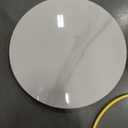 Boho Round Side Table Living Room, Natural Marble Desktop end Tables with Boho Minimalist Metal Floral Base, Modern Decor Bedside nightstand Coffee Table for Living Room Bedroom Sofa Balcony