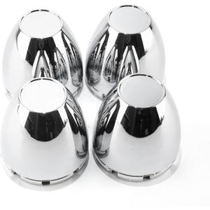 RTrhinoTuning 4 PCS 3.26" Bore Dome Center Cap for Rim 3 1/4" Wheel Center Caps, OD: 3.26"(83 mm) ID: 3.15"(80 mm) Wheel Caps Hubcaps, Chrome Silver