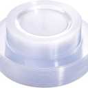 FLOWERCAT 60PCS Clear Plastic Plates - Disposable Clear Plates Heavy Duty for Christmas Party/Wedding/New Year - Include 30PCS 10.25inch Dinner Plates and 30PCS 7.5inch Dessert/Salad Plates