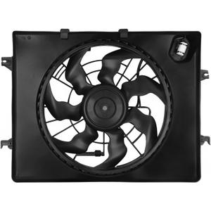 621-477 AC Condenser Cooling Radiator Fan Assembly Fits for Fits for Sonata 2011-2013 L4 2.4L; for Optima 2012-2013 L4 2.4L