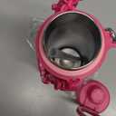 avodvo Insulated Water Bottle with Strap, 20 oz Water Bottle with Magnetic Lid & 2-in-1 Straw and Spout Lid, Stainless Steel Water Bottles with Straw for Gym, Hiking, Travel, BPA-Free, Pink