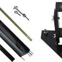 Pool Fence DIY by Life Saver Fencing Section Kit, 4 x 12-Feet, Black and WaterWarden Guide Inground Drilling 5/8 Anchor
