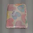 Love Heart Valentine Placemats Set of 4, 12x18 Inch Seasonal Table Mats for Party Kitchen Dining Decoration (Beige)