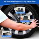 Rim Protectors for 2025-2026 Tesla Model Y Juniper - 4PCS 20" Helix Wheel Rim Covers, Anti-Curb Rash Protective Ring, Matte Black Model Y Accessories
