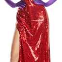 Party King Women's Toon Starlet Sexy Costume Dress Set (Large, Red)