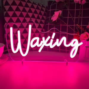 Waxing Table Number Neon Sign Desk Lamp Night Light Wedding Letter LED Neon Sign Wedding Table Decorations Neon Light Shop Bedroom Home Room Decor Christmas Party Pink USB 3015.7 CM