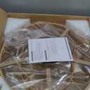 20 Inch Boho Caged Ceiling Fans with Lights Flush Mount, Layered Rattan Ceiling Fan with Light Remote Control with Reversible 6 Speeds for Bedroom, Nursery, Living Room, E12 Base, Indoor