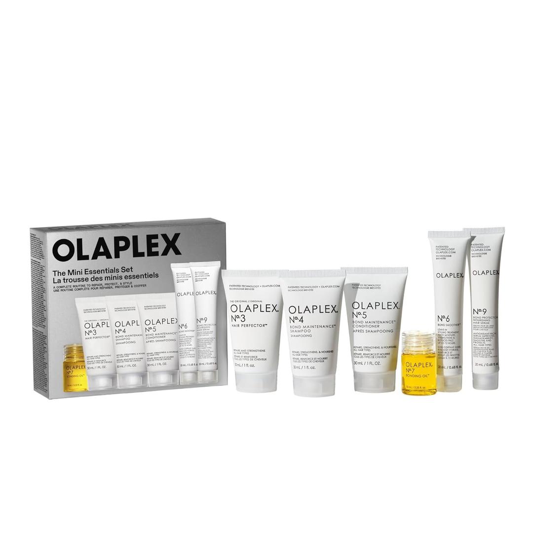 Olaplex Healthy Hair Discovery Travel Friendly Set: Cleanse, Hydrate, Treat and Style Hair | Reduce Breakage and Boost Shine & Softness | For Coily, Curly, Straight, & Wavy