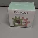 Momcozy Baby Teether Toys | Food Grade Silicone Teething Relief 0-6 Months | Toy 6-12 Months | Baby Essential | Green and Pink