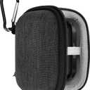 Geekria Shield Earbuds Case Compatible with JVC HA-A10T, New Marshmallow True Wireless Earbuds, Replacement Hard Shell Travel Carrying Bag with Carabiner Clip (Dark Grey)