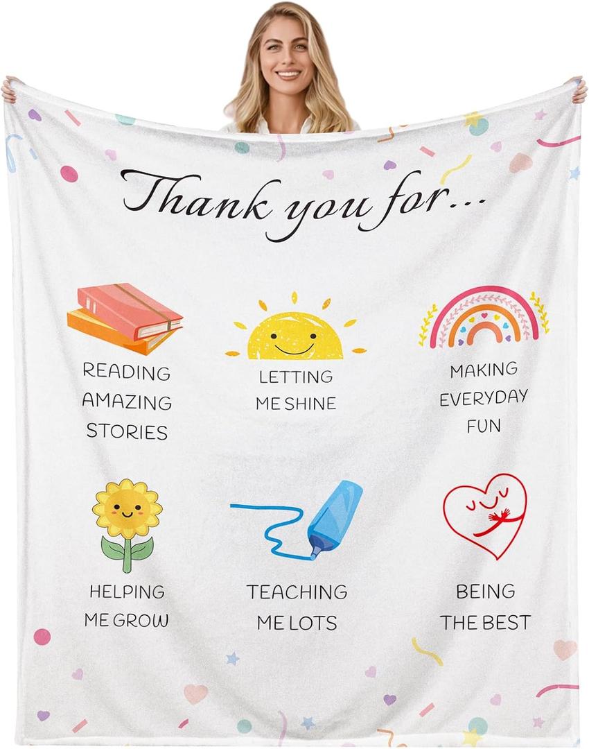Teacher Appreciation Gifts for Women Men Teacher Gifts for Teachers Blanket Thank You Graduation Giftss for Teacherss from Student Valentines Giftss for Women Men 50" x60 Blanket