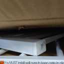 COMOMY 42" Extra Tall Baby Gate for Stairs, Fits 29.5" to 40.6" Openings, White