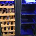 NewAir 24" Dual Zone Beverage Refrigerator & Wine Cooler for 20 Bottles & 78 Cans | Freestanding or Built-In Under Counter Mini Fridge for Beer, Wine and Soda | Stainless Steel