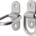 D-Ring Tie Downs Anchor1/4 Heavy Duty Surface Floor Mount Lashing Rings 2400 lbs Cargo Trailers Load-Bearing Hangers Bracket (Pack of 12)