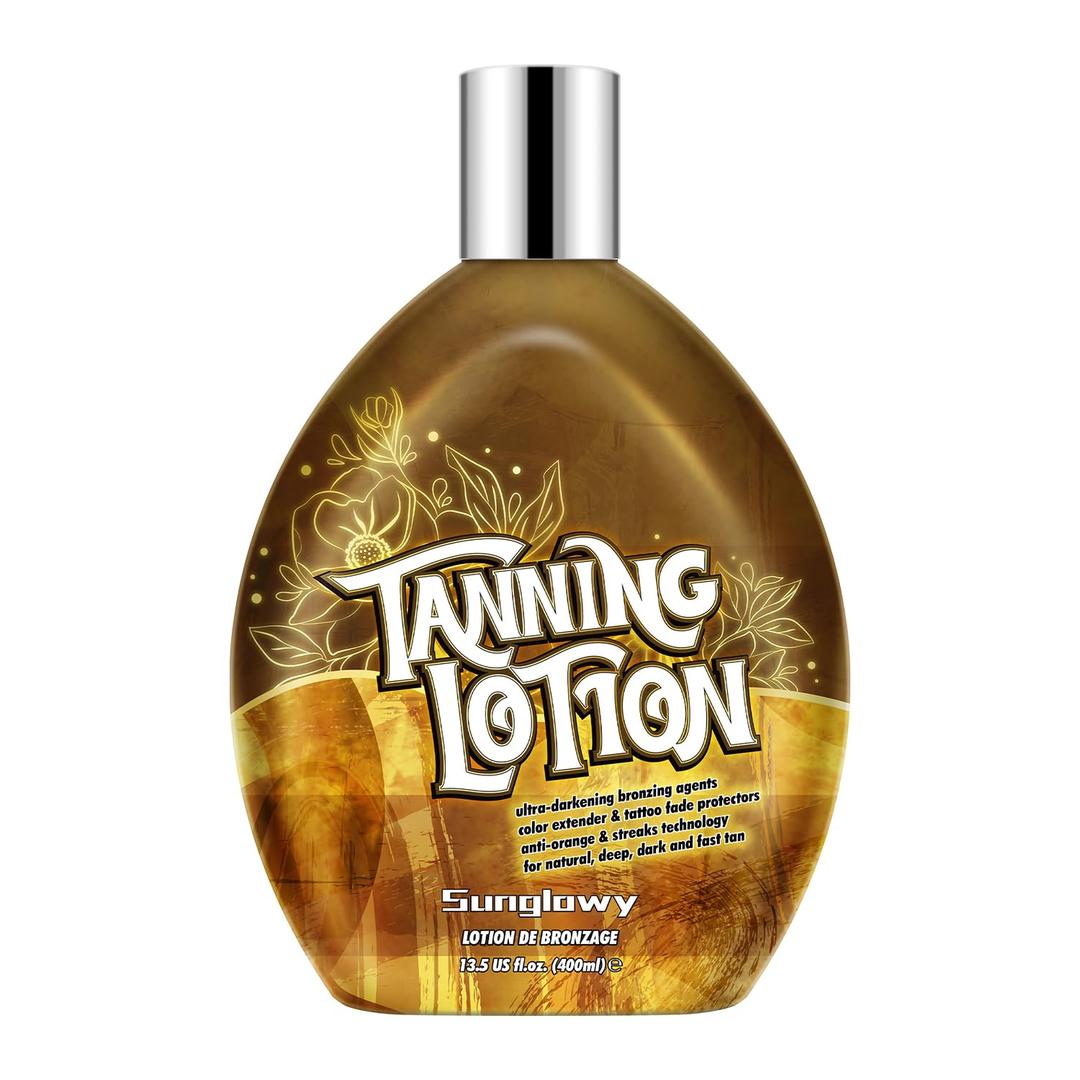 Tanning Bed Lotion With Bronzer And Accelerator, Bronzing Tanning Lotion For Tanning Beds, Sun Tanning Lotion For Outdoor, Mango, Dha-Free, 13.5 Fl.Oz