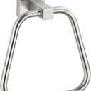 Brushed Nickel Towel Ring for Bathroom, Kitchen Bath Towel Holder Hangers Wall Mount Heavy Duty Stainless Steel (16.8cm x 15cm x 6.5cm (1 Pack))