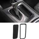 Voodonala Carbon Fiber Center Console Gear Shift Storage Box Trim Compatible with Dodge Charger 2015-2021