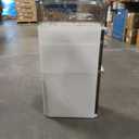 3 Tier Slim Bathroom Storage Cabinet, Narrow Organizer with Wheels and Toilet Paper Holder, Waterproof, No Assembly Required, Perfect for Small Spaces in Bathroom, Kitchen and Bedroom (Cream White B)