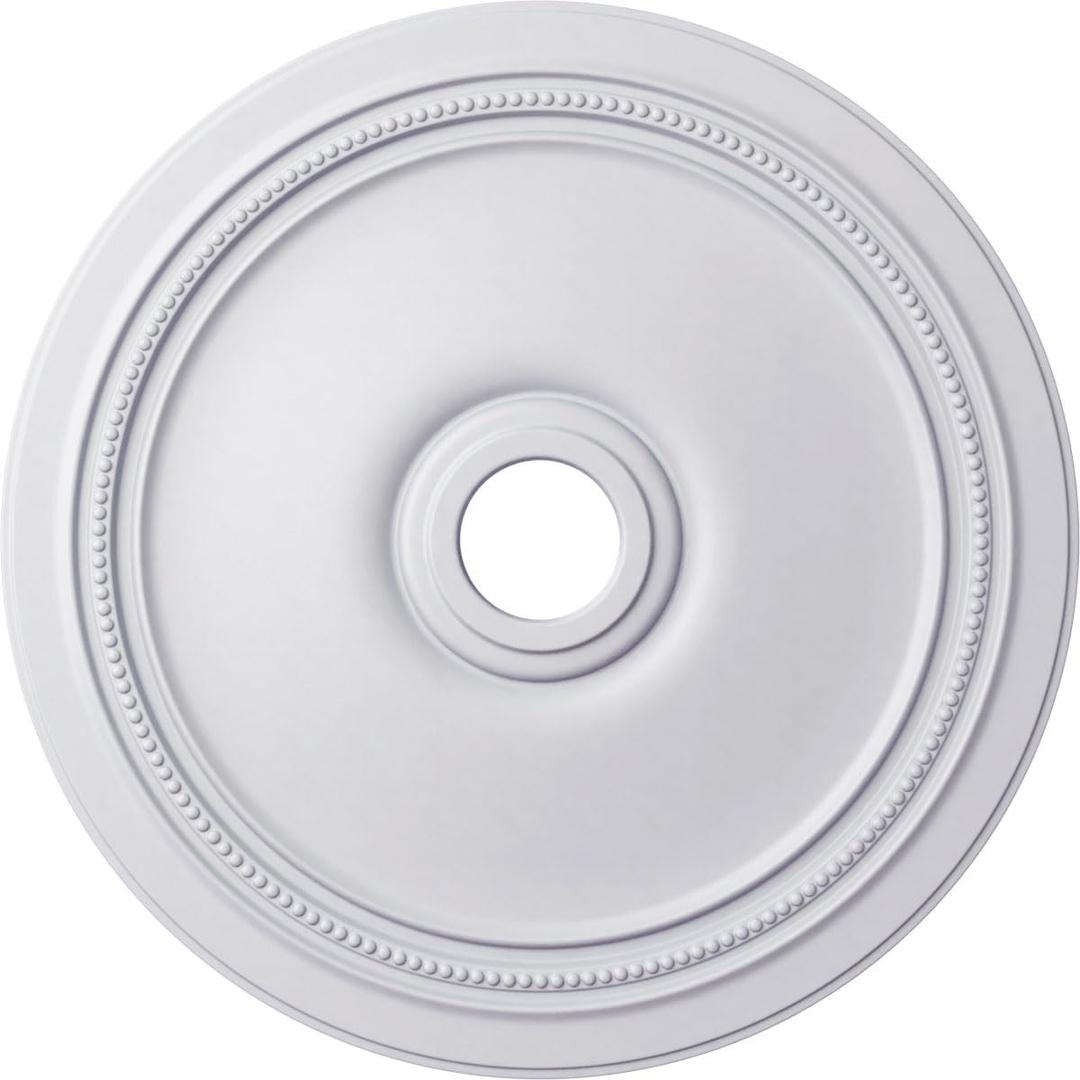 Ekena Millwork CM24DI Diane Ceiling Medallion, 24"OD x 3 5/8"ID x 1 1/4"P (Fits Canopies up to 6 1/4"), Factory Primed