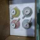 BTaT- Floral Tea Cups and Saucers Set of 8 (8 oz), Porcelain Tea Cup Sets, Assorted Colors with Gold Trim & Gift Box, Dishwasher Safe (Multicolor)