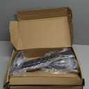 10 Pack - 12 inch Black Hidden L Shelf Bracket (1/5 Inch Thicked) Iron Floating Shelf Brackets Rustic Industrial Metal Brackets for Shelf Support