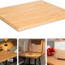 30"x25" Butcher Block Counter Top, DIY Beech Countertop, 1.5'' Thick Waterproof Table Top, Used as Cutting Board, Office Desk Tops, Living and Dining Room Tables, Laundry Counters, Kitchen Island