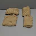 4 Pack Spandex Mid Century Modern Shell Chair Covers Reusable Armless Dining Seat Chair Covers for Kitchen Home Bar Hotel Party Banquet Living Room (Khaki)