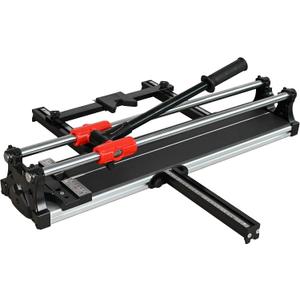 24 inch Double Guide Rails Manual Tile Cutting Machine Wide Aluminum Bottom Plate Ceramic Porcelain Floor Tile Cutter Heavy Duty 600mm/60cm R2818T060