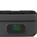 Portable Self-Heating Electric Lunch Box with USB Battery, Rechargeable Food Warmer for Work, Picnic, Camping, Car, Outdoor black (1.6L)