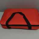 HW1236 Glass Casserole with Insulated Bag, Ideal for Picnic, Potluck, Hiking & Beach Trip-Retains Hot and Cold Temperature of Food, Overall12 "x 7.5"x2 "- Red
