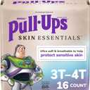 Pull-Ups Boys' Skin Essentials Potty Training Pants, Training Underwear, 3T-4T (32-40 lbs), 16 Ct, 4 Pack