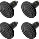 BNOSDM Reptile 150W Ceramic Heat Emitter,4 Pack Reptiles Heat Lamp Bulbs,Ceramic Heat Lamp,Brooder Coop Heater Lamp Bulb for Amphibian Reptiles Lizard Turtle Chicken
